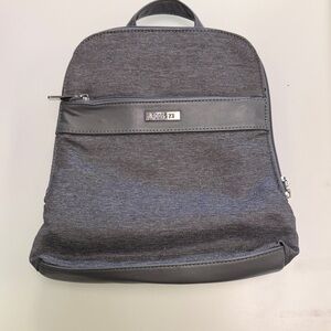 Roots Grey women’s Backpack with Faux-Leather Trim